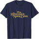 Disney The Hunchback Of Notre Dame Big Chest Text Logo T-Shirt - T-Shirt | Navy