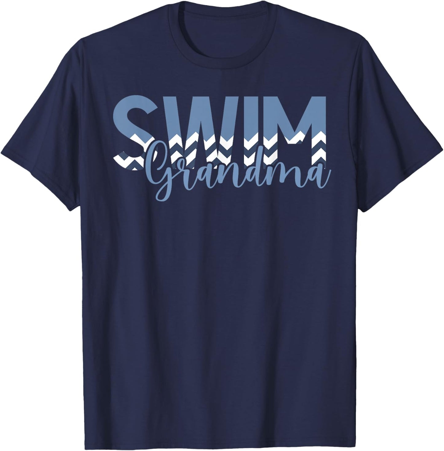 Swim Grandma Of A Swimmer Grandma Swimming Grandma T-Shirt - T-Shirt | Navy