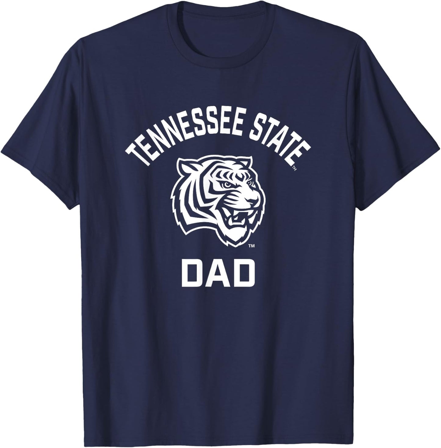 Tennessee State University TSU Tigers Arched Dad T-Shirt - T-Shirt | Navy