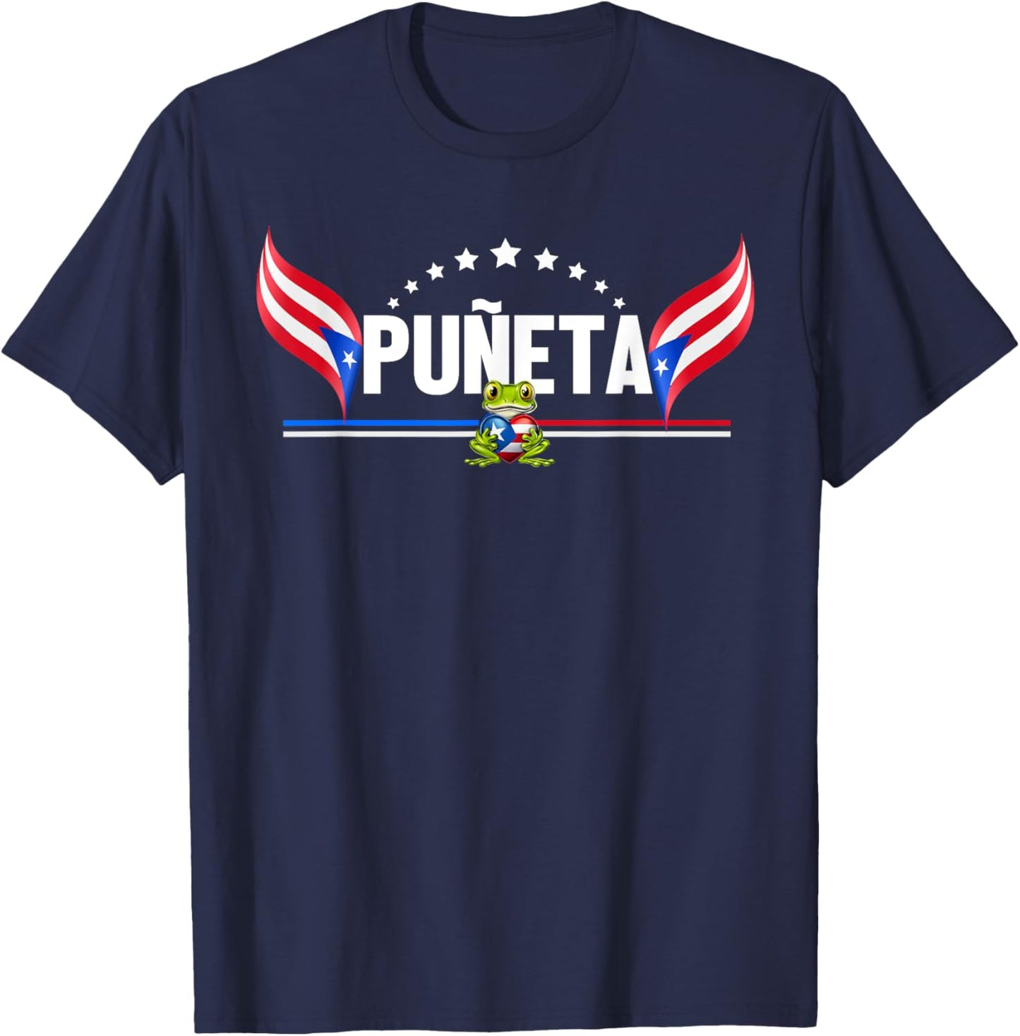 Funny Puerto Rican Boricua Hispanic Puñeta Puerto Rico T-Shirt - T-Shirt | Navy
