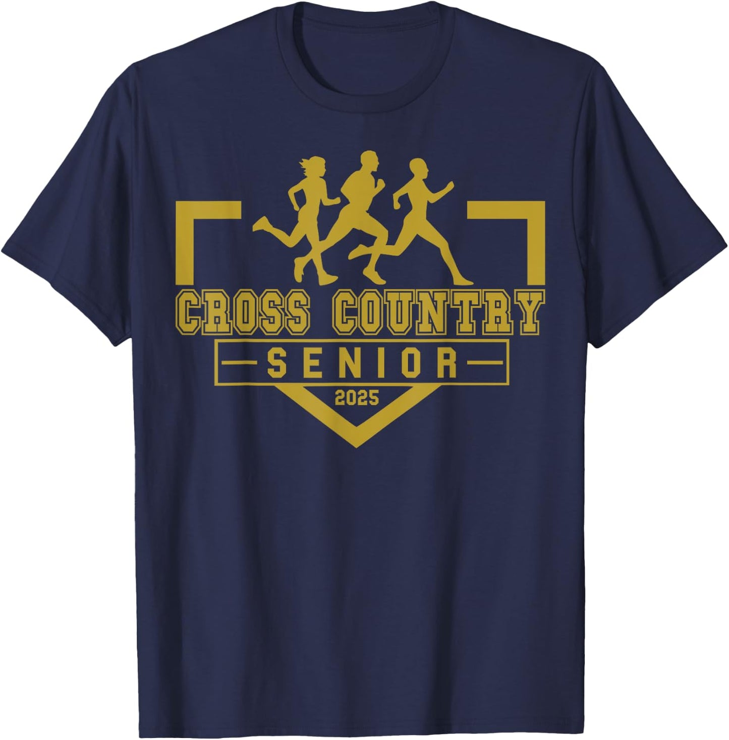 Cross Country Senior Night Senior 2025 Graduation Party 20 T-Shirt - T-Shirt | Navy