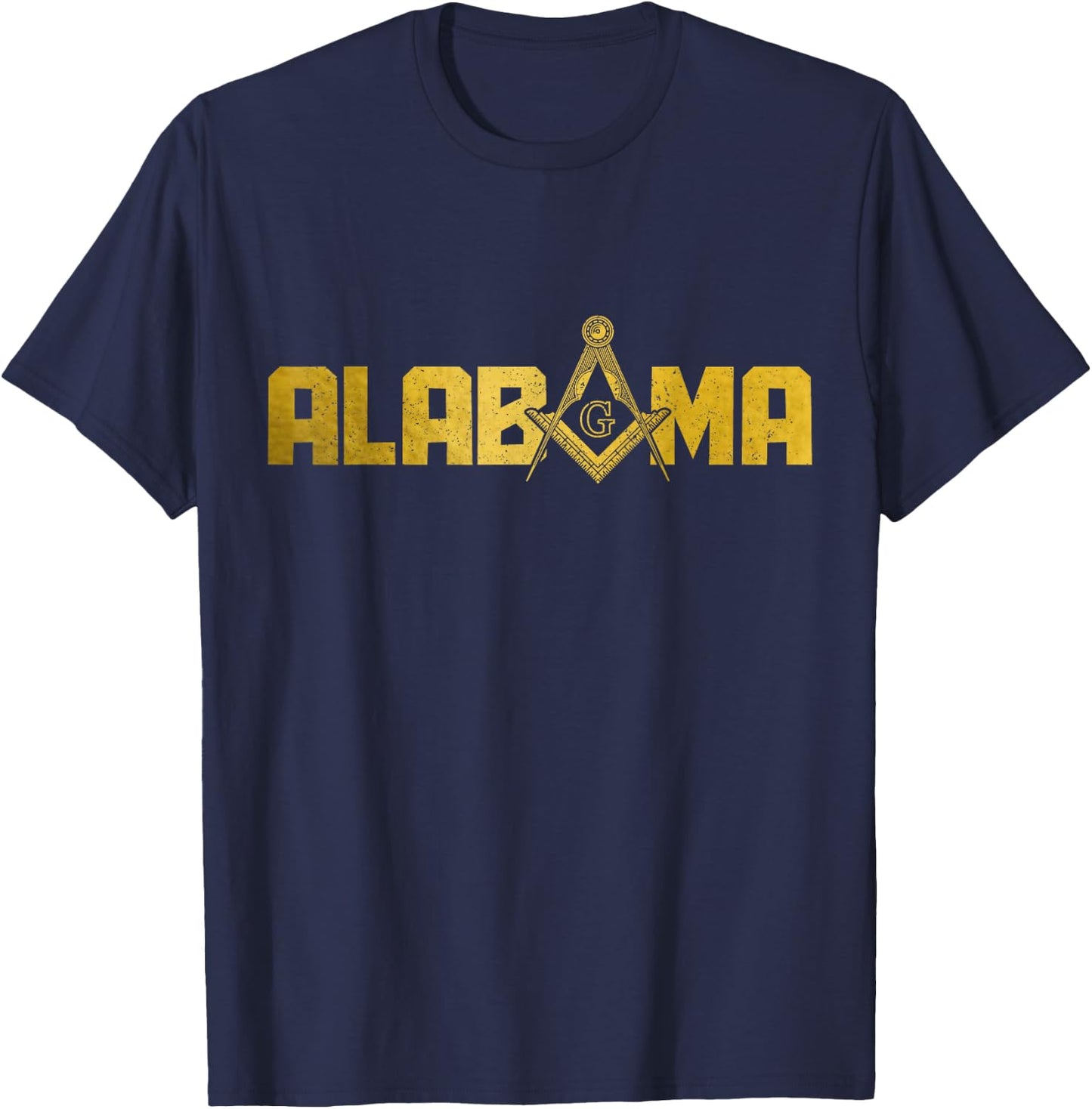 Alabama Masonic Square & Compass T-Shirt - T-Shirt | Navy