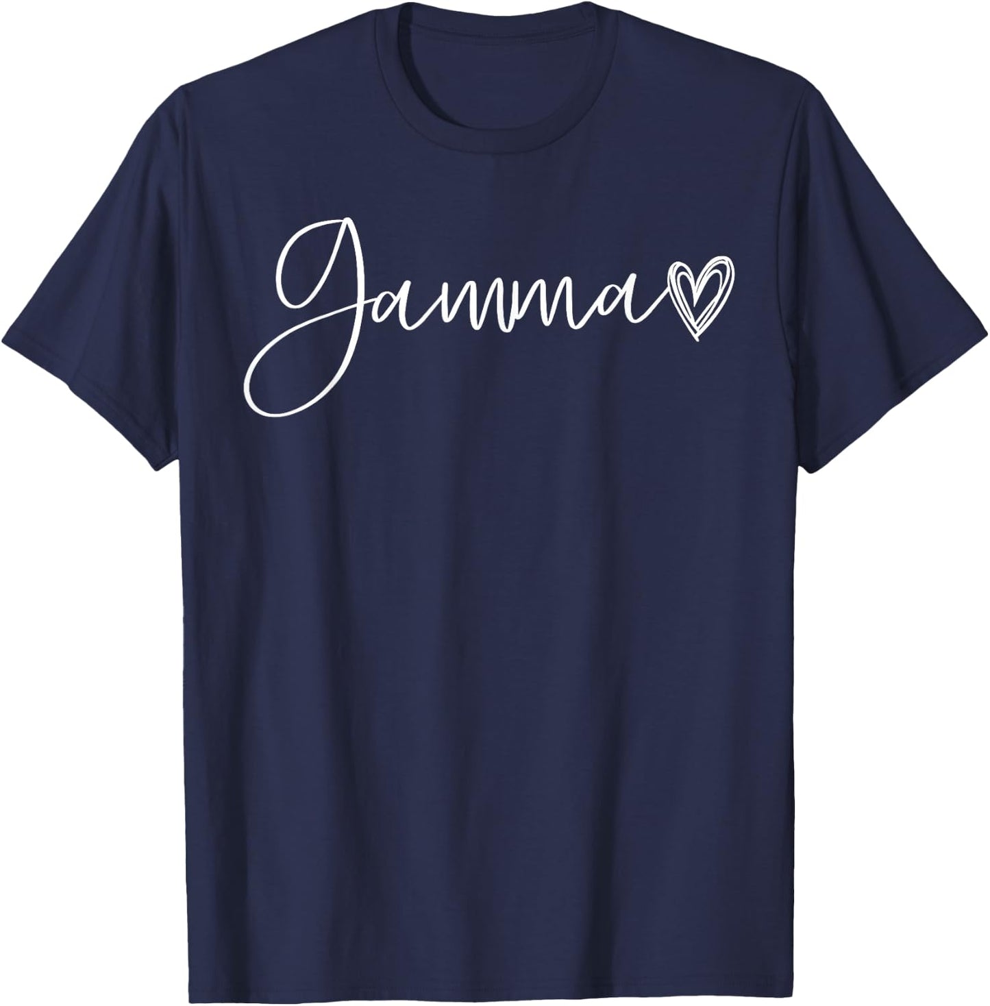 Gamma Gifts Grandma Heart Mother's Day Gamma T-Shirt - T-Shirt | Navy