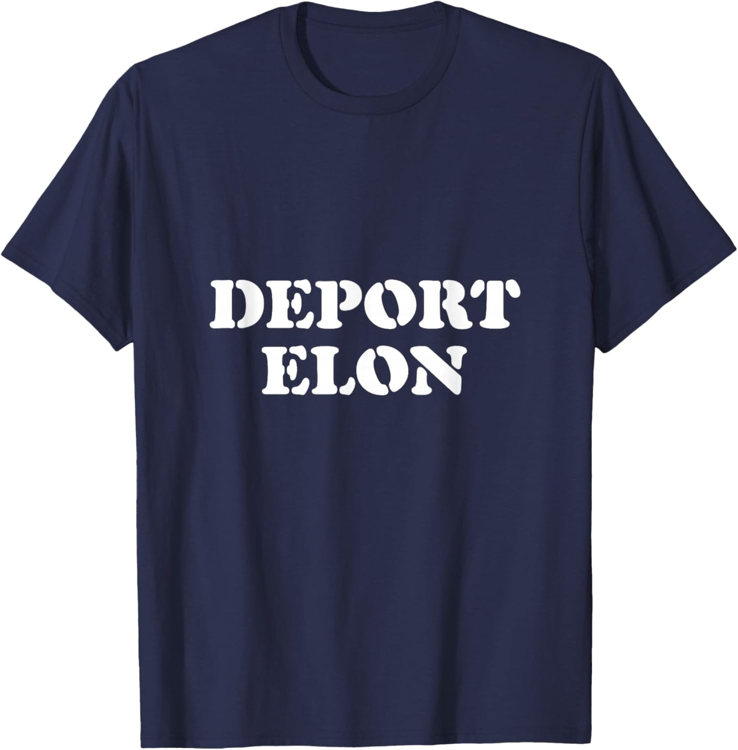 Adults Black Small Modern Classic Lightweight Short Sleeve Crew Collar Political T-Shirt - T-Shirt | Navy