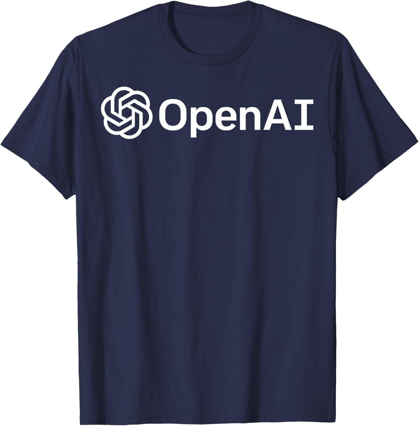 MathWare Geeky OpenAI Artificial Intelligence Computer Programmer Black T-Shirt - T-Shirt | Navy