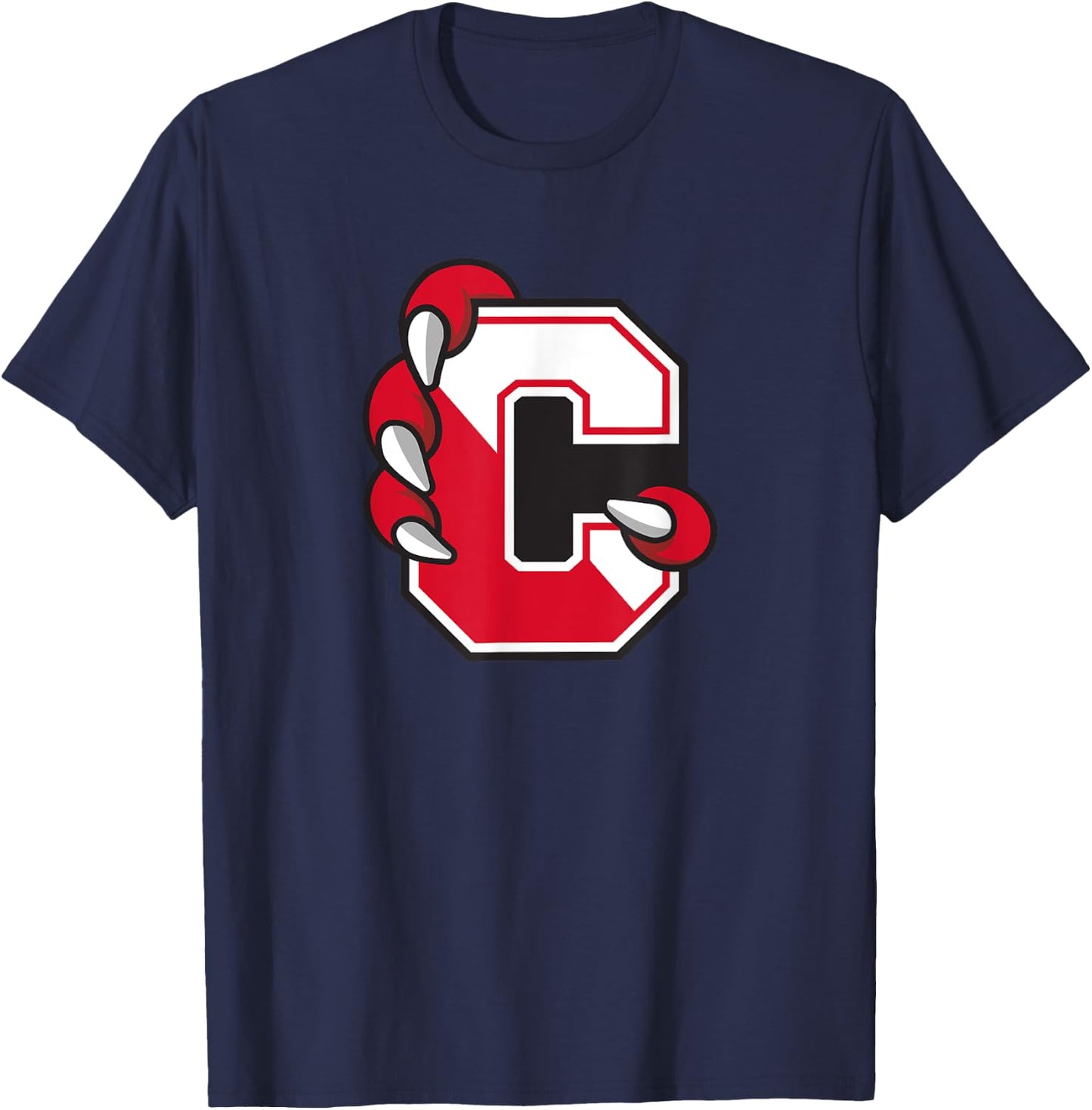 SUNY Cortland Red Dragons C Claw Logo T-Shirt - T-Shirt | Navy