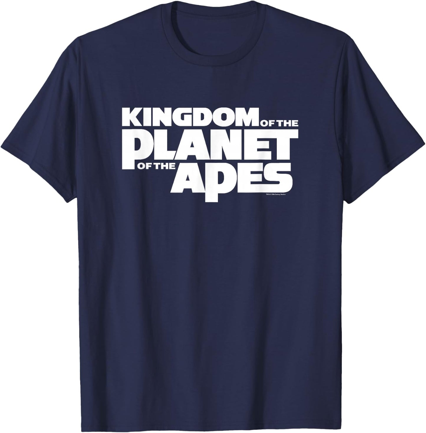 Kingdom of the Planet of the Apes Official Movie Title Logo T-Shirt - T-Shirt | Navy