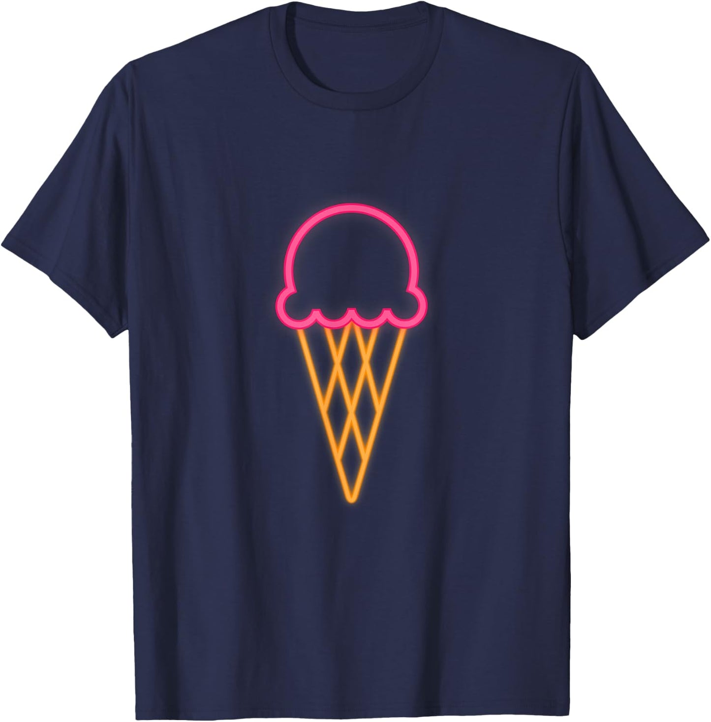 Cool 80s Eighties Ice Cream Costume Themed Retro PArty Gift T-Shirt - T-Shirt | Navy