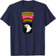 101st Airborne Shirt - Airborne Ranger Sapper - Center T-Shirt - T-Shirt | Navy