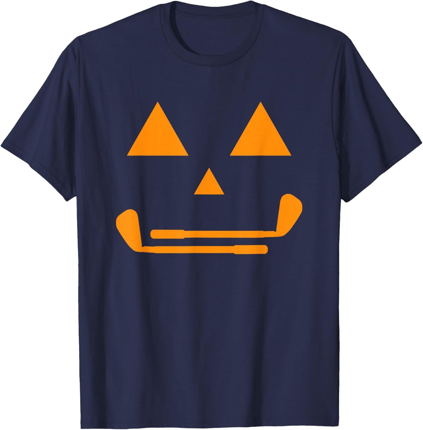 Golf Costume Funny Pumpkin Teens Boys Golf Halloween Costume T-Shirt - T-Shirt | Navy