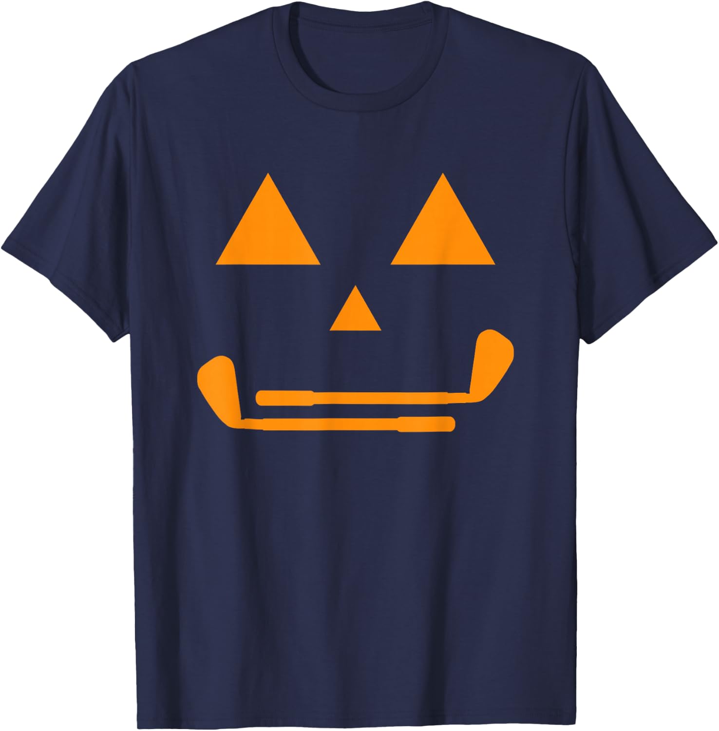 Golf Costume Funny Pumpkin Teens Boys Golf Halloween Costume T-Shirt - T-Shirt | Navy