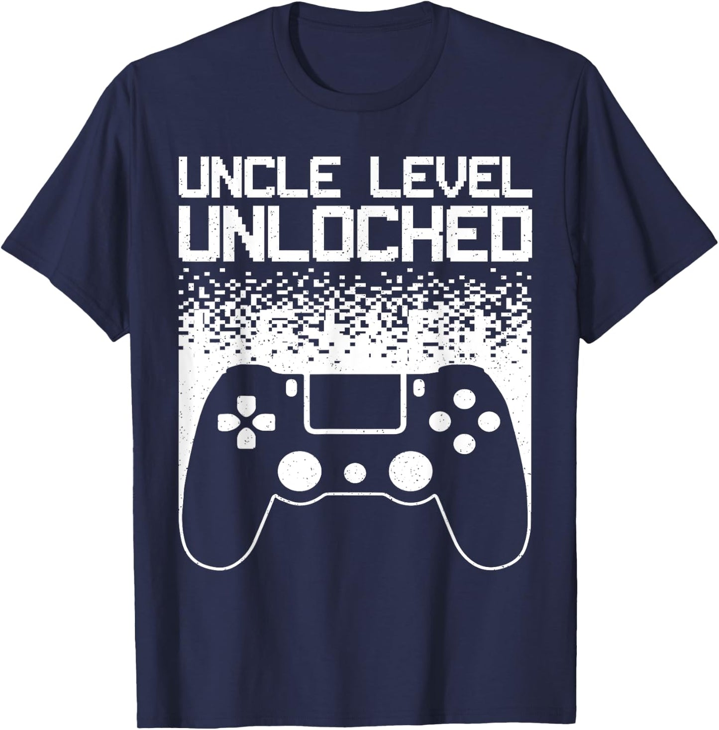 Gaming Uncle Art Video Gamer First Time Uncle To Be T-Shirt - T-Shirt | Navy