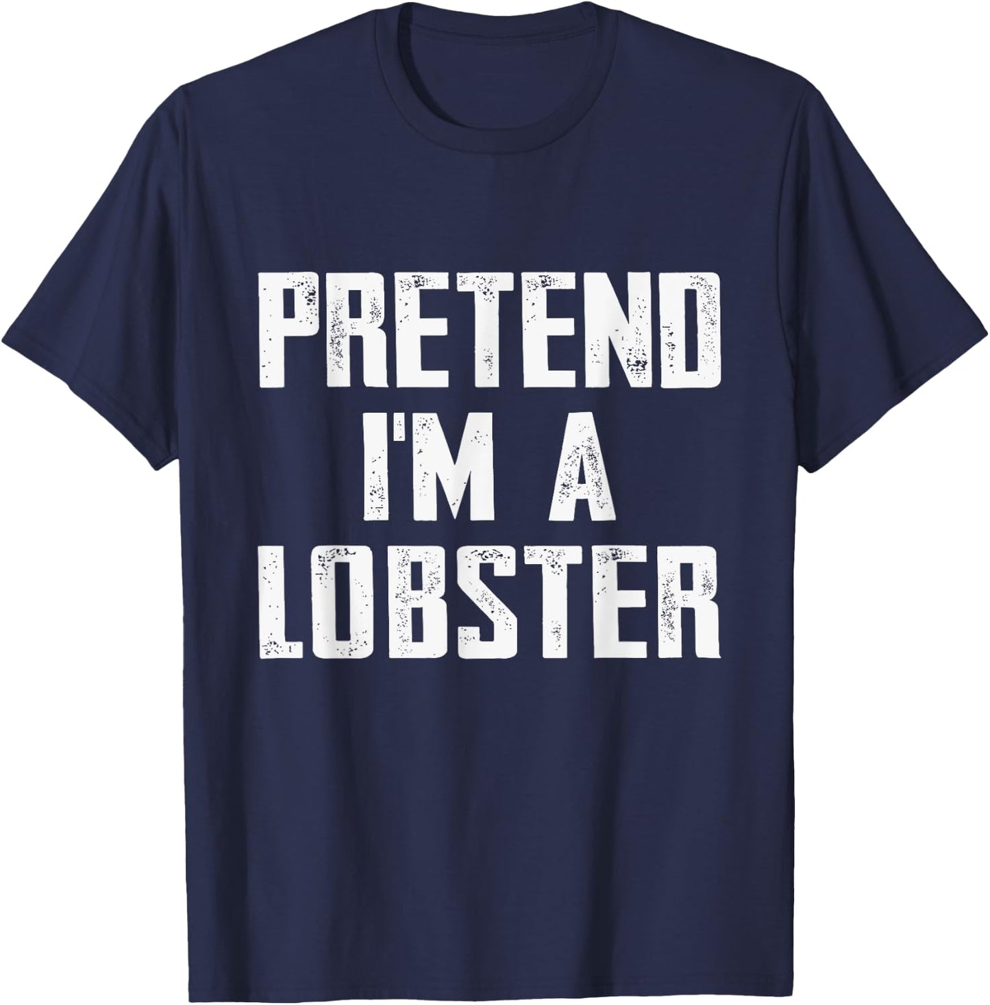 Lobster Costume Kids Boys Funny Easy Costume For Halloween T-Shirt - T-Shirt | Navy