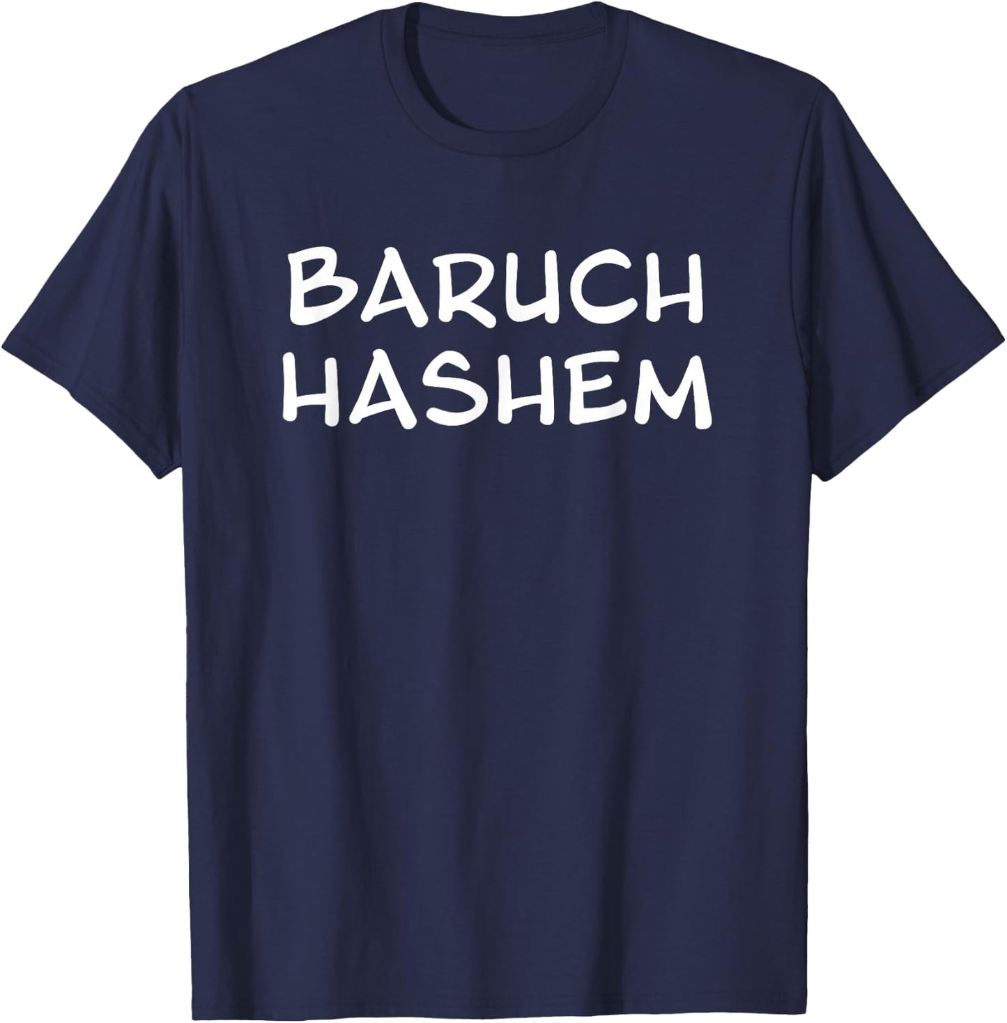 Baruch Hashem T-Shirt - T-Shirt | Navy