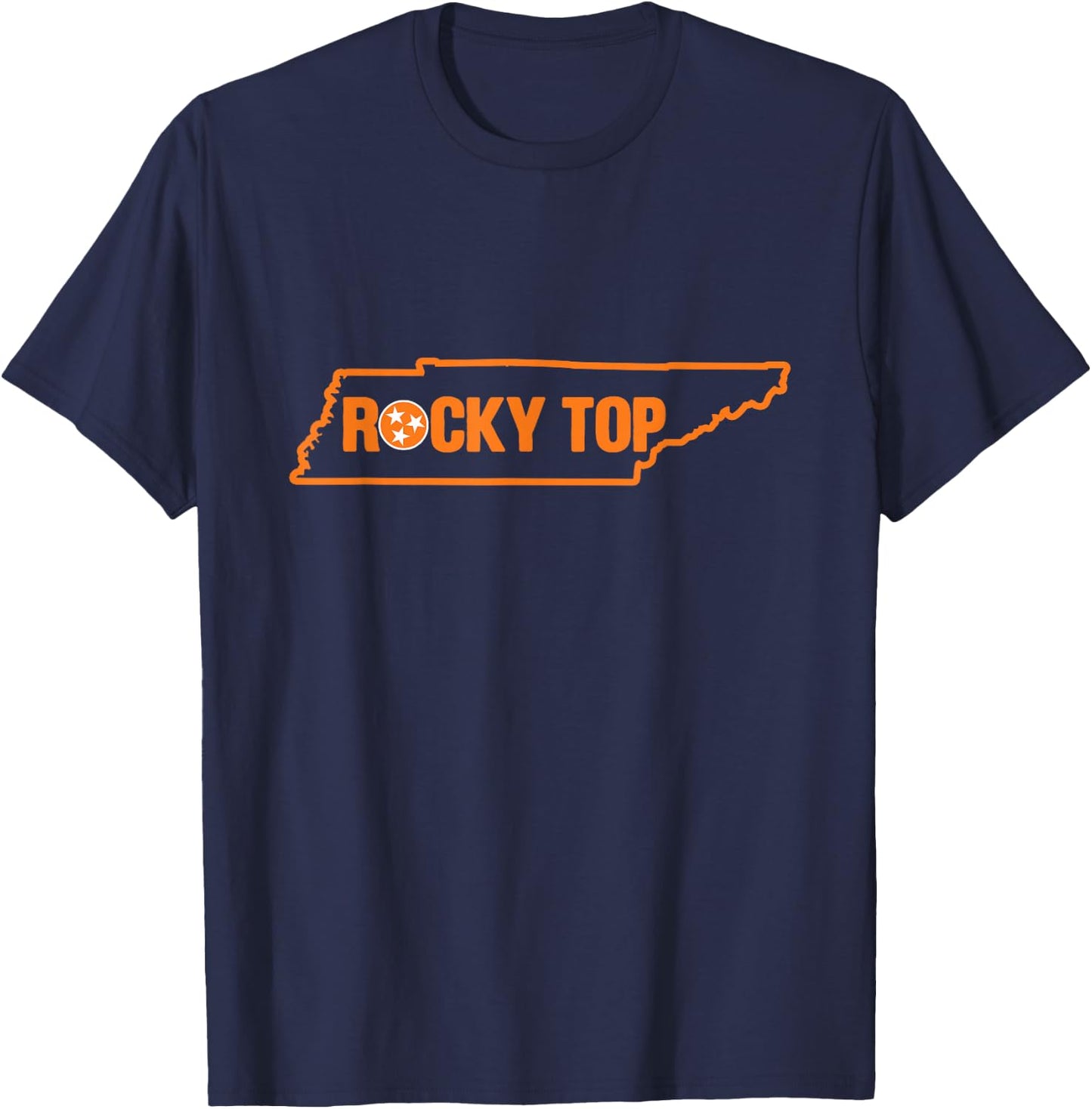 Rocky Top Tennessee State Map TN Pride T-Shirt - T-Shirt | Navy