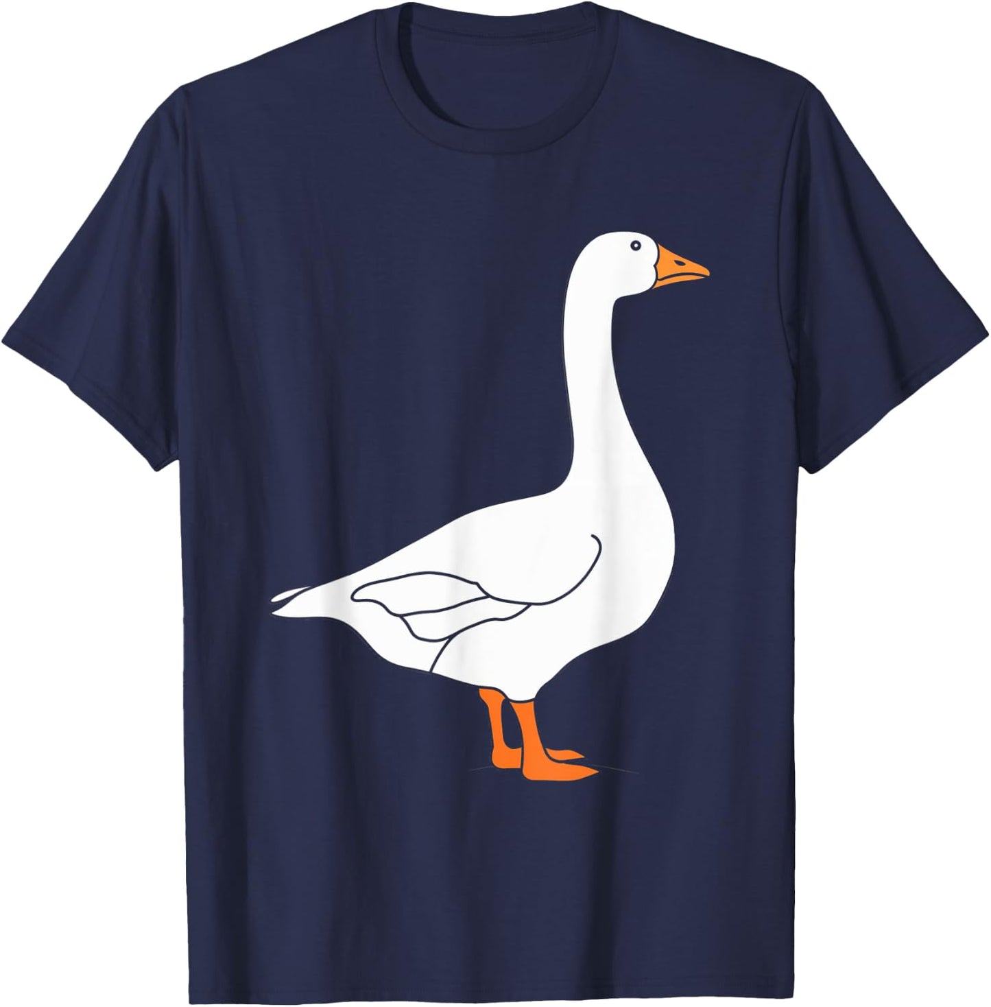 Goose Bird Farm Animal Wildlife Nature Goose Lovers T-Shirt - T-Shirt | Navy