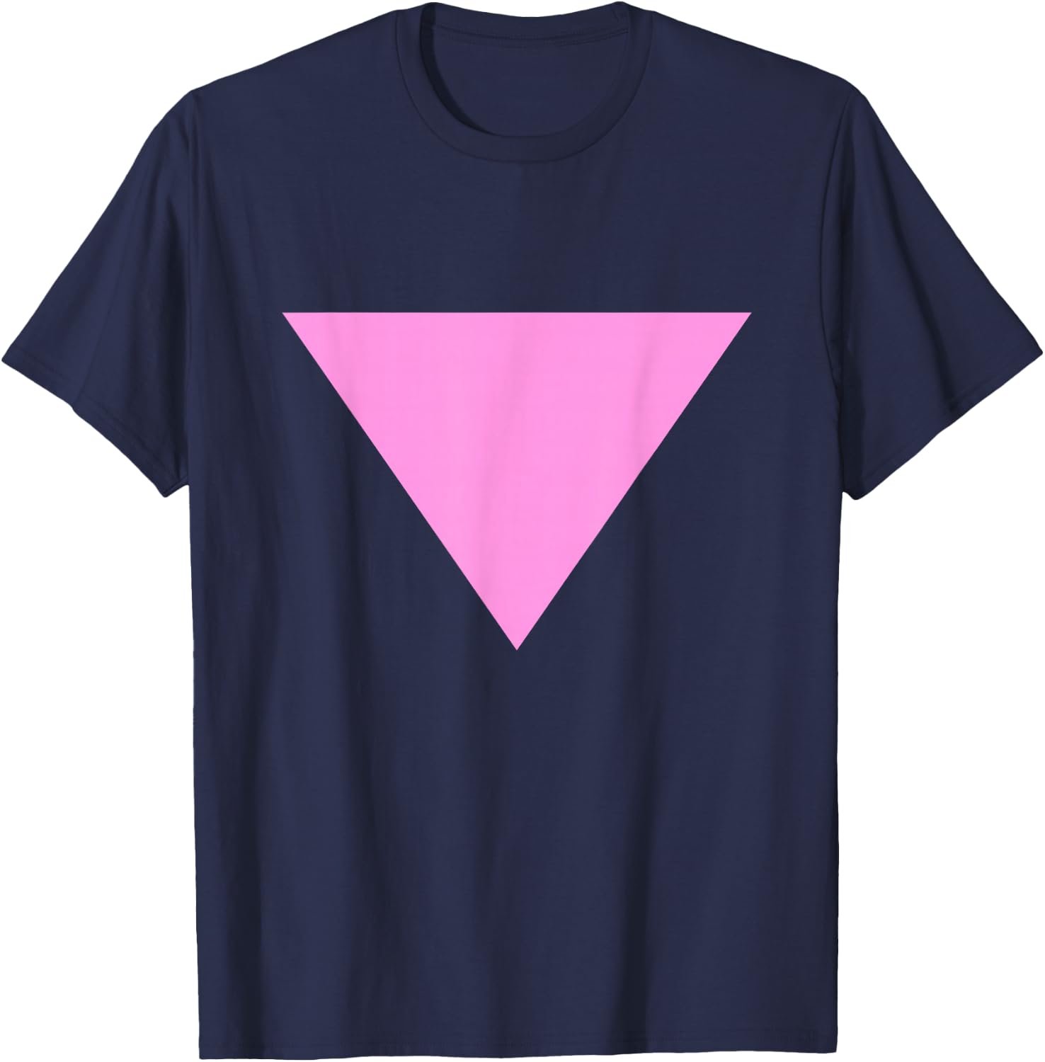 Pink Triangle T-Shirt - T-Shirt | Navy