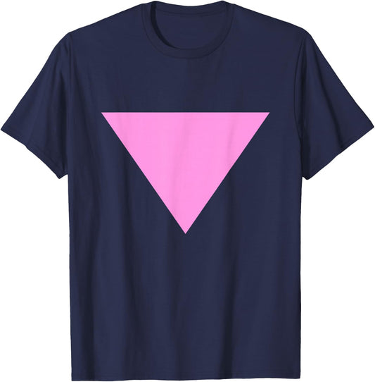 Pink Triangle T-Shirt - T-Shirt | Navy