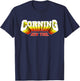 Retro Corning City NY New York T-Shirt - T-Shirt | Navy