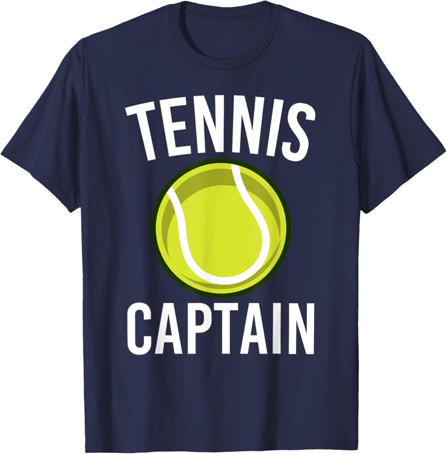 Tennis Captain Funny Tennis Player Game Lovers Outfit T-Shirt - T-Shirt | Navy