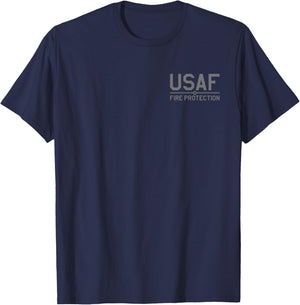 Us Air Force Usaf Fire Protection Rescue Hazmat T-Shirt - T-Shirt | Navy