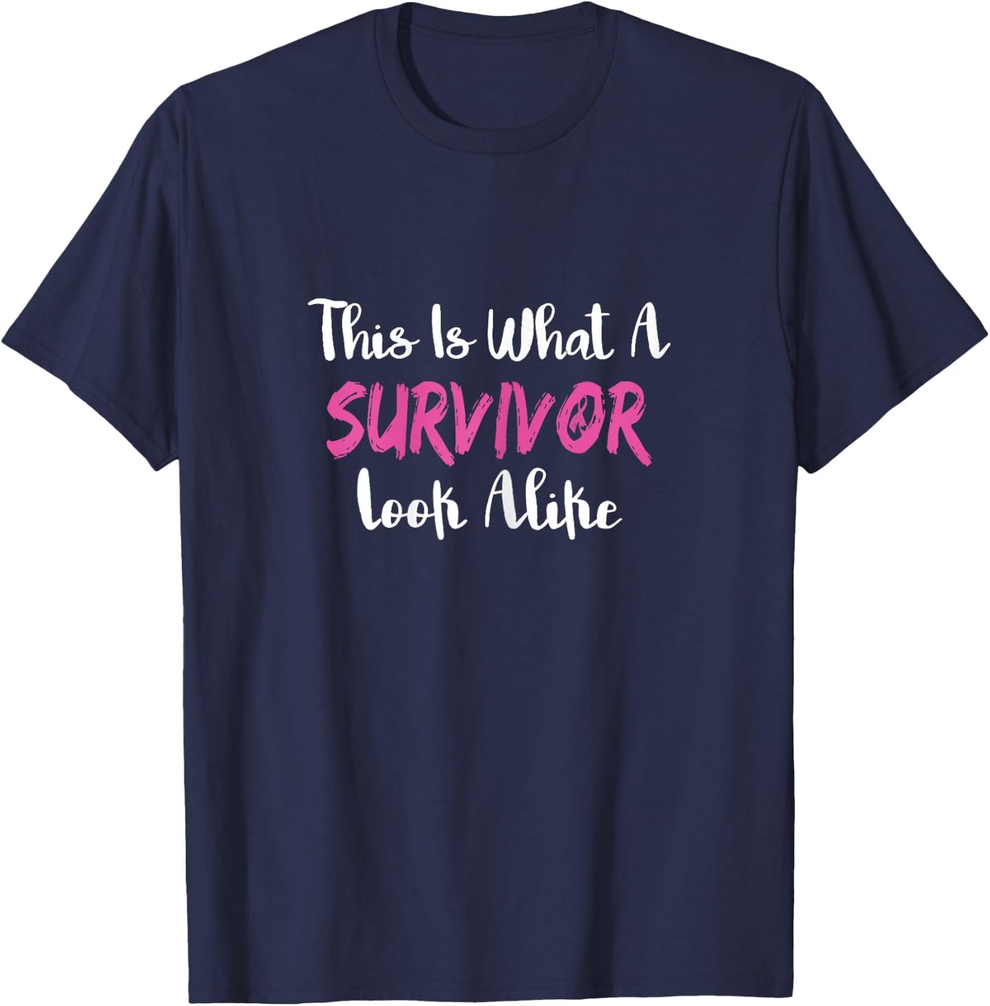 Women Cancer Survivor Women Gift Breast Cancer T-Shirt - T-Shirt | Navy