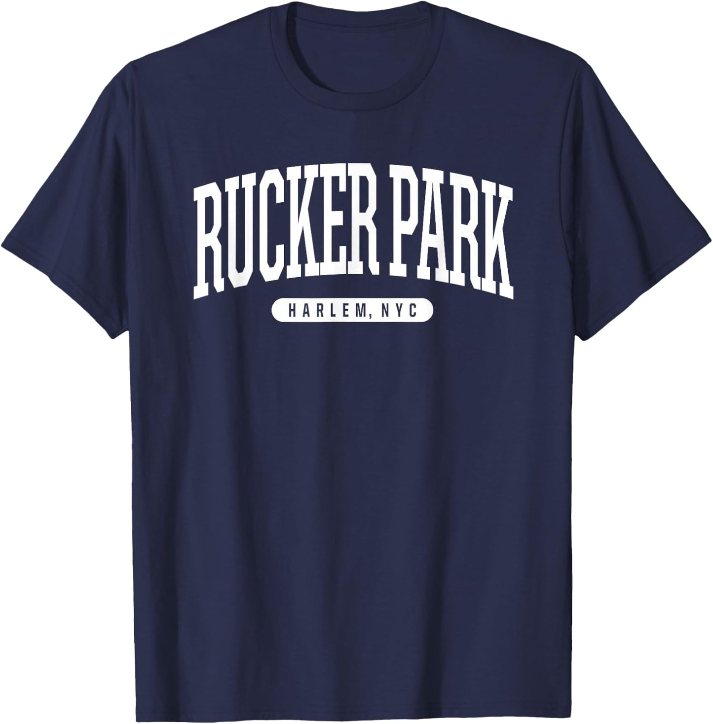 NYC Borough Rucker Park Harlem New York T-Shirt - T-Shirt | Navy