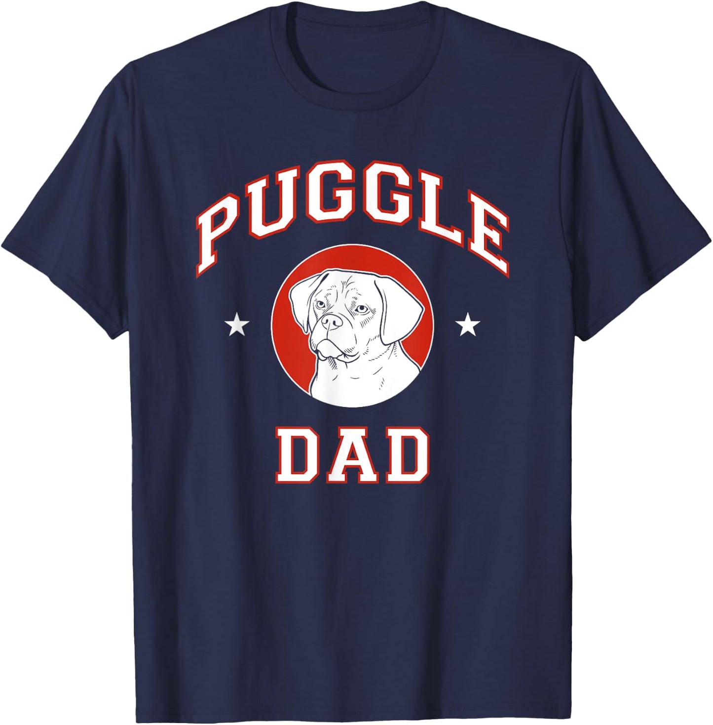 Puggle Dad Dog Father Men Women Girls Kids T-Shirt - T-Shirt | Navy