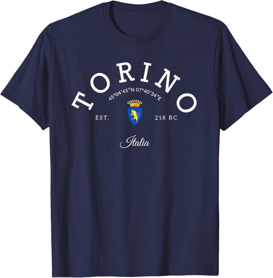 Torino Italia Turin trip Italia Torino Italy family vacation T-Shirt - T-Shirt | Navy