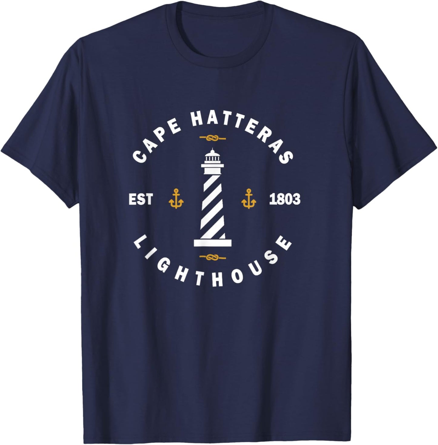 Cape Hatteras Lighthouse T Shirt Outer Banks NC OBX T-Shirt - T-Shirt | Navy