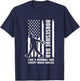 Horseshoe Vintage flag theme mixed with funny DAD definition T-Shirt - T-Shirt | Navy