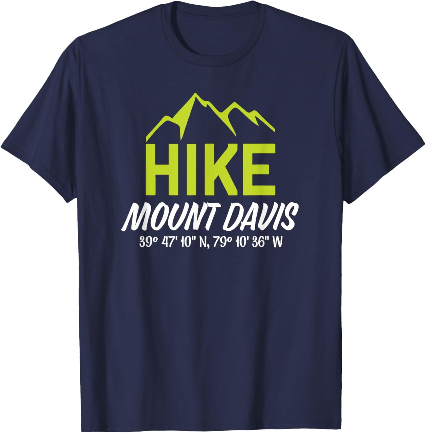 Hike Mount Davis Pennsylvania Shirt T-Shirt - T-Shirt | Navy