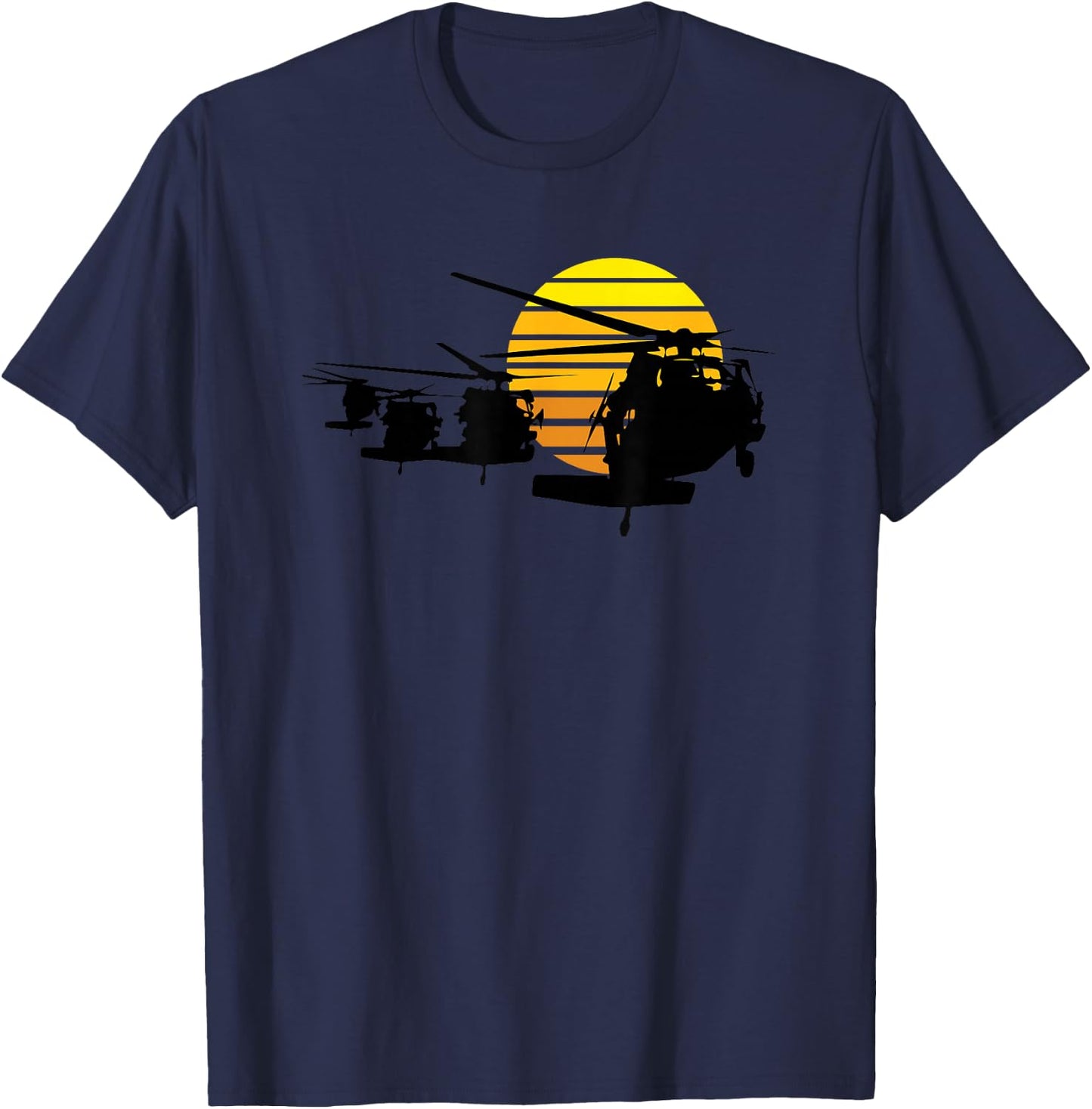 Mission Complete Blackhawk helicopter USA UH60 military T-Shirt - T-Shirt | Navy