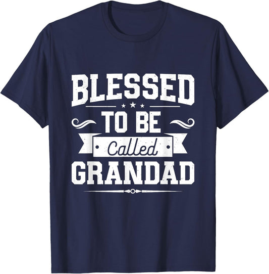 Blessed To Be Called Grandad Gifts For Father's Day Dad Men T-Shirt - T-Shirt | Navy