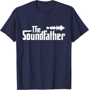 The Soundfather Audio Engineer Sound Engineer T-Shirt - T-Shirt | Navy