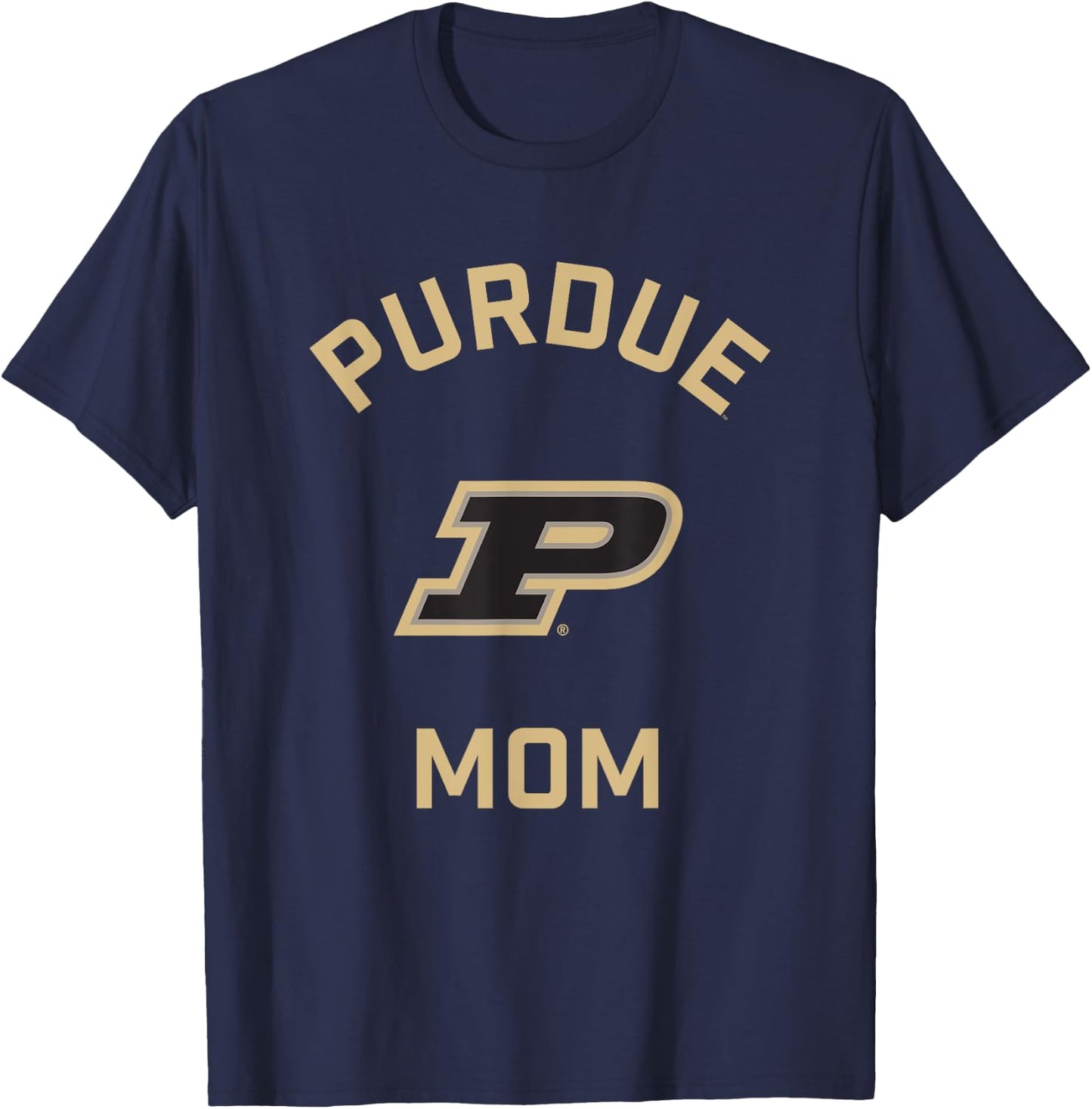Purdue University Boilermakers Arched Mom T-Shirt - T-Shirt | Navy