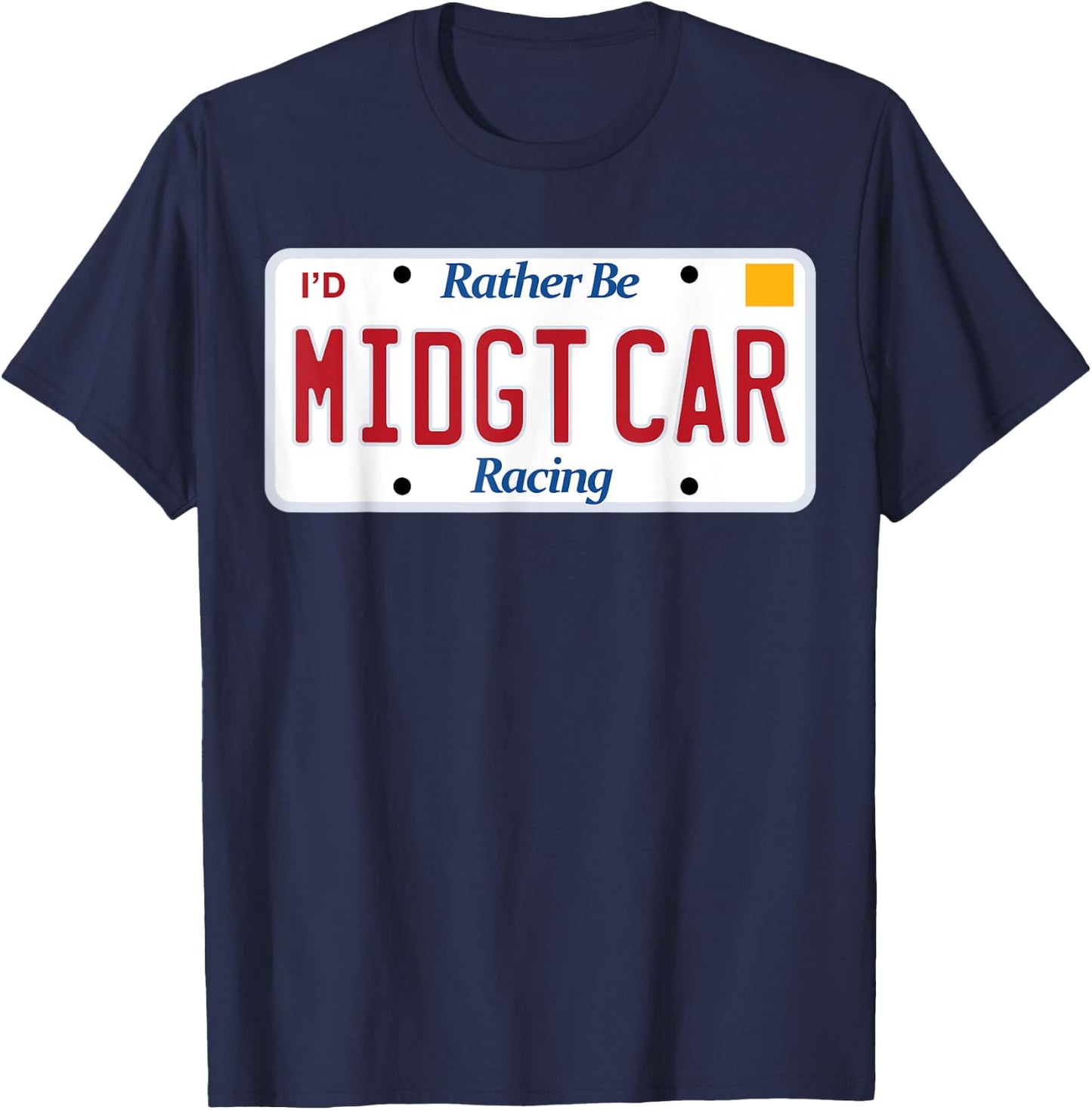 Midget Car Racing ; rather be racing ; race T-Shirt - T-Shirt | Navy