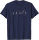Chef Heartbeat Cook Ts T-Shirt - T-Shirt | Navy