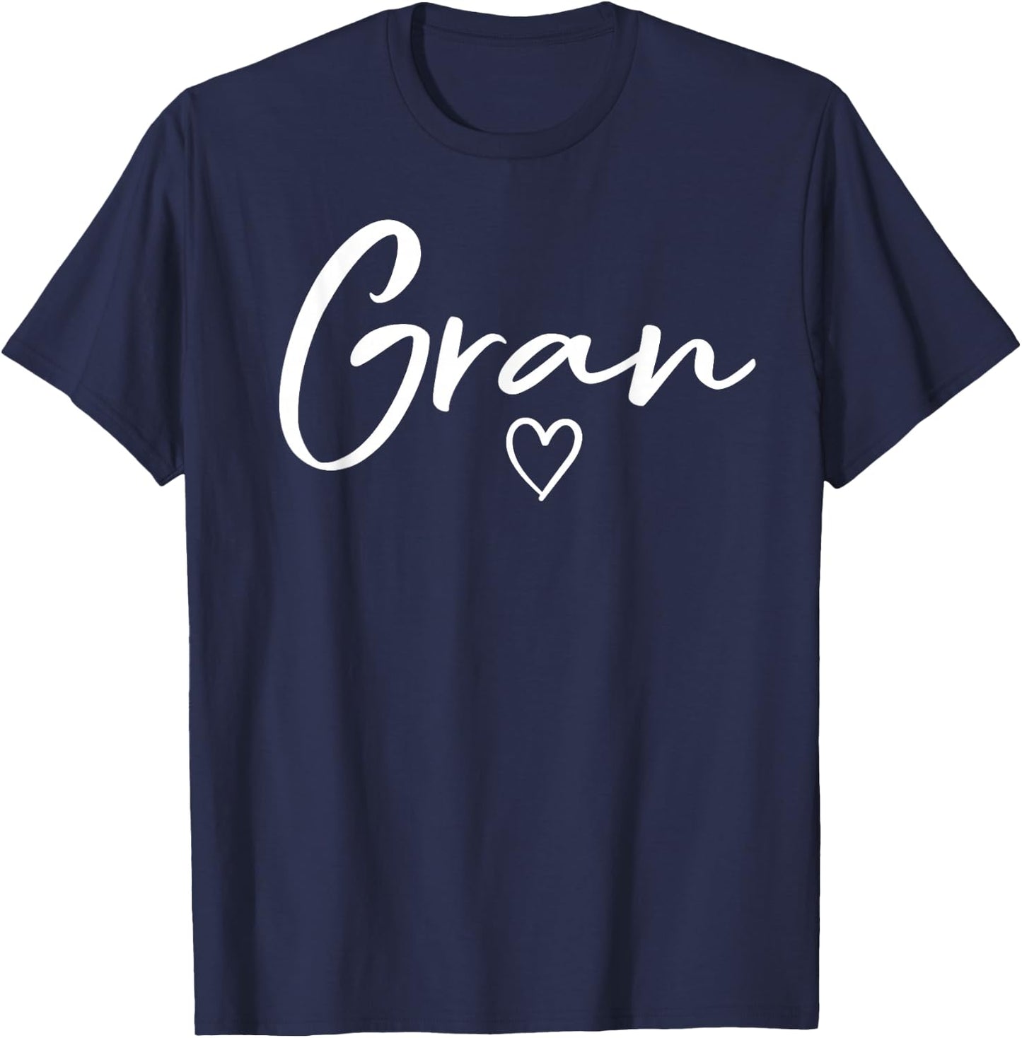 Gran Gifts Grandma Heart Mother's Day Gran T-Shirt - T-Shirt | Navy