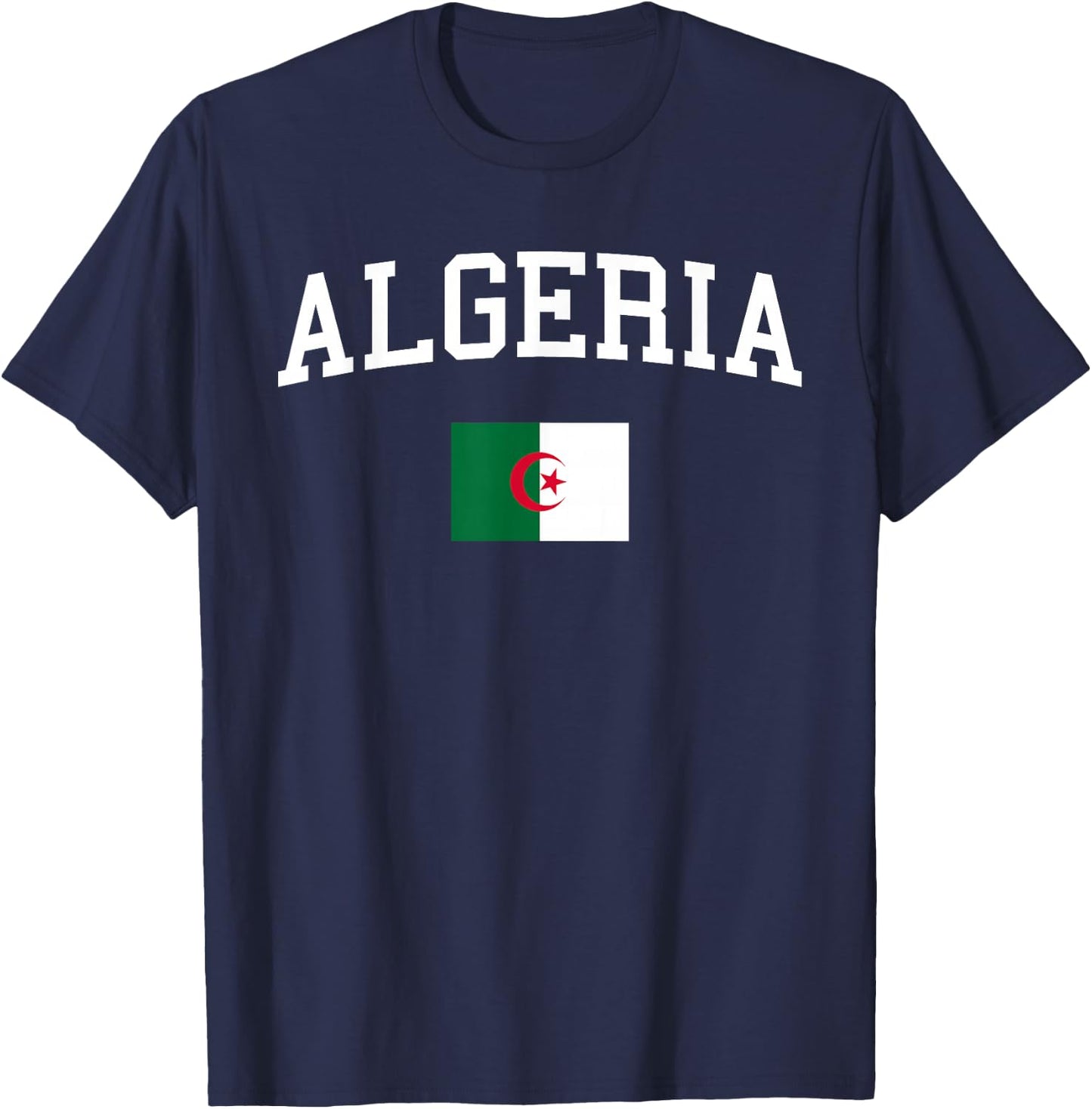 Algerian Flag Men Women Kids Algeria T-Shirt - T-Shirt | Navy