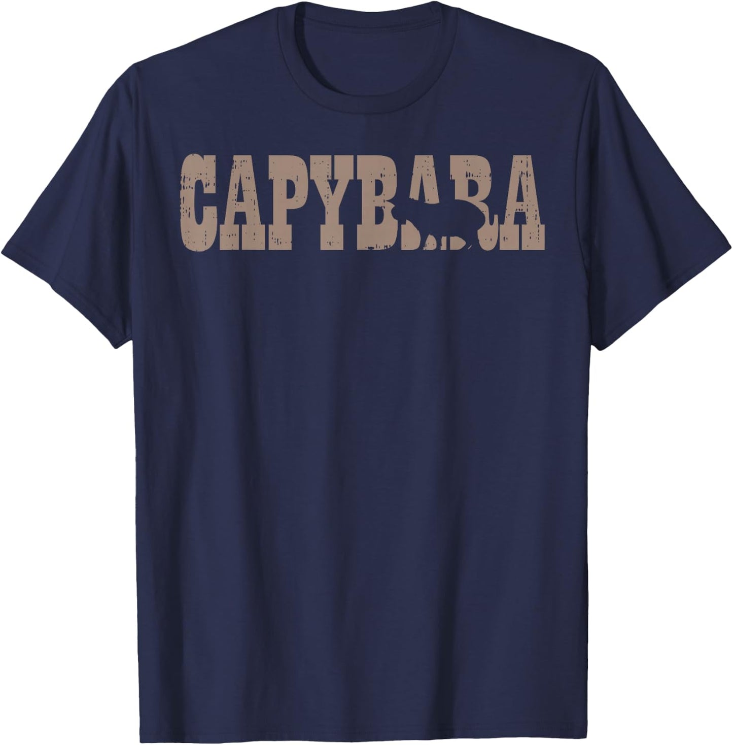 Capybara Capy South American Rodent Men Women Kids Youth T-Shirt - T-Shirt | Navy