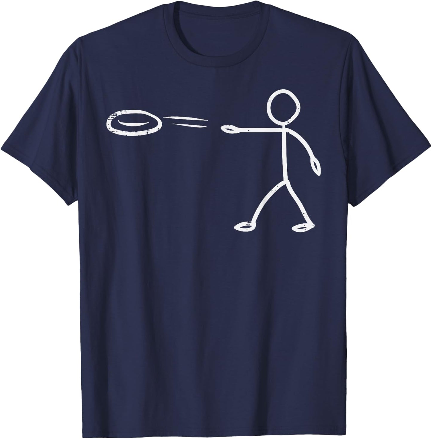 Disc Golf Funny Frisbee Frolf Men Women Kids T-Shirt - T-Shirt | Navy