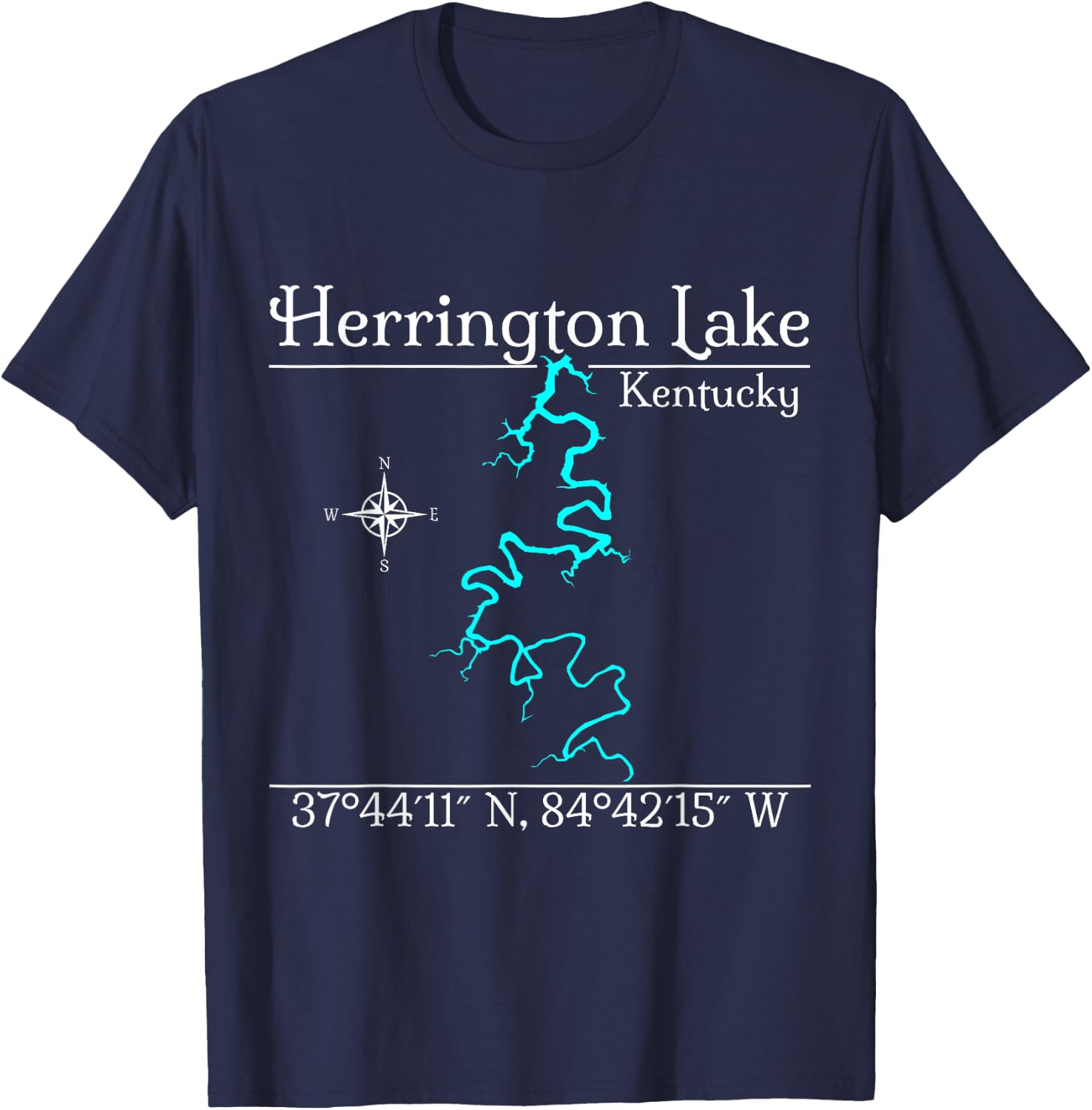 Herrington Lake, Kentucky T-Shirt - T-Shirt | Navy