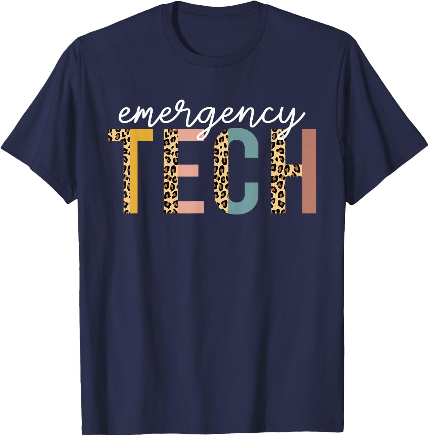 Emergency Room Technician ER Tech Nurse Technologist T-Shirt - T-Shirt | Navy