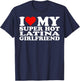 I Love My Super Hot Latina Girlfriend GF I Love My Latina GF T-Shirt - T-Shirt | Navy