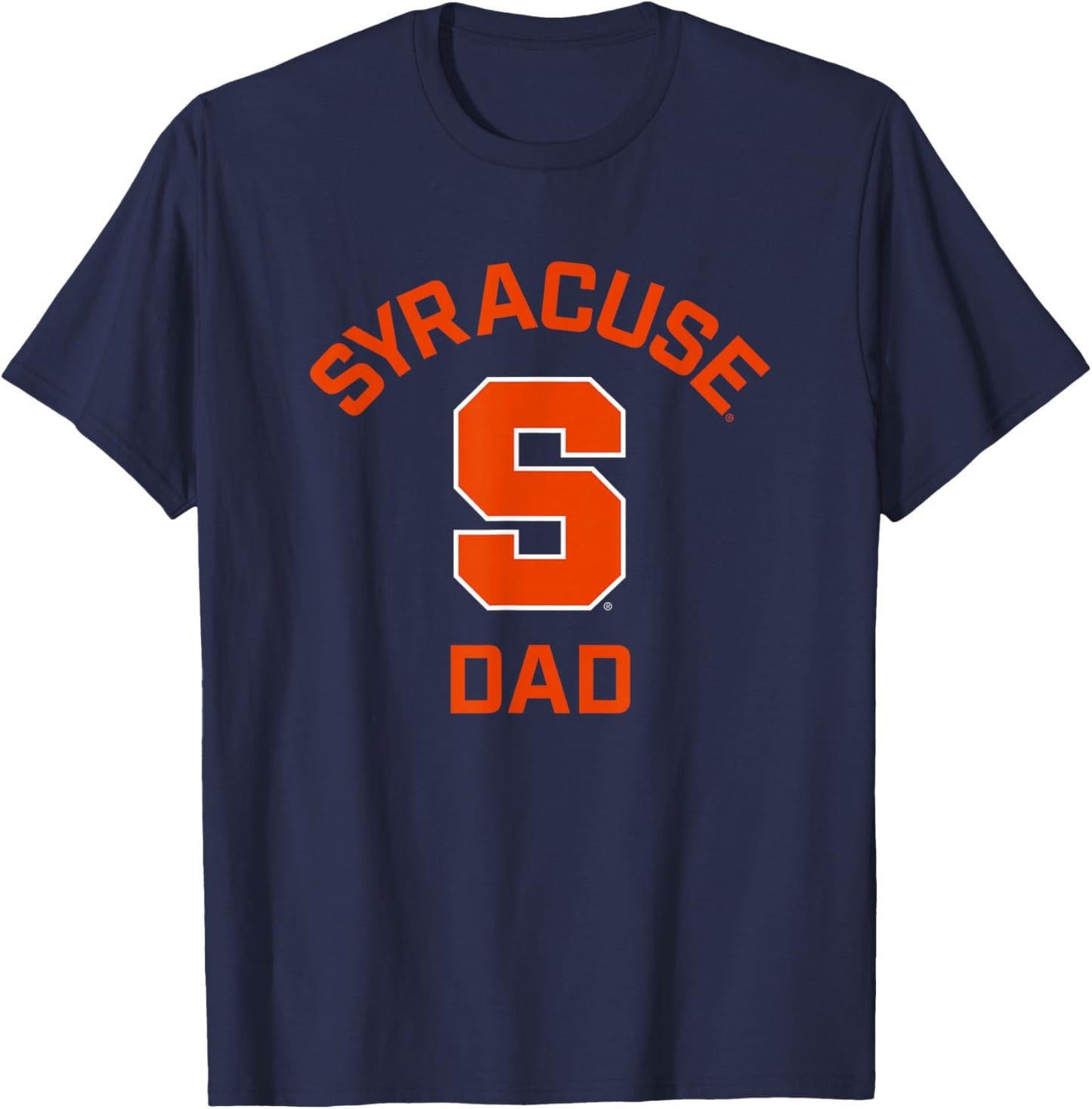 Syracuse University Orange Arched Dad T-Shirt - T-Shirt | Navy