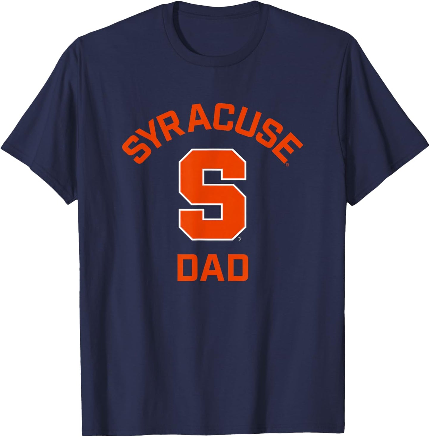 Syracuse University Orange Arched Dad T-Shirt - T-Shirt | Navy