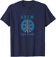 Aliens United States Colonial Marine Corps Big Chest Logo T-Shirt - T-Shirt | Navy