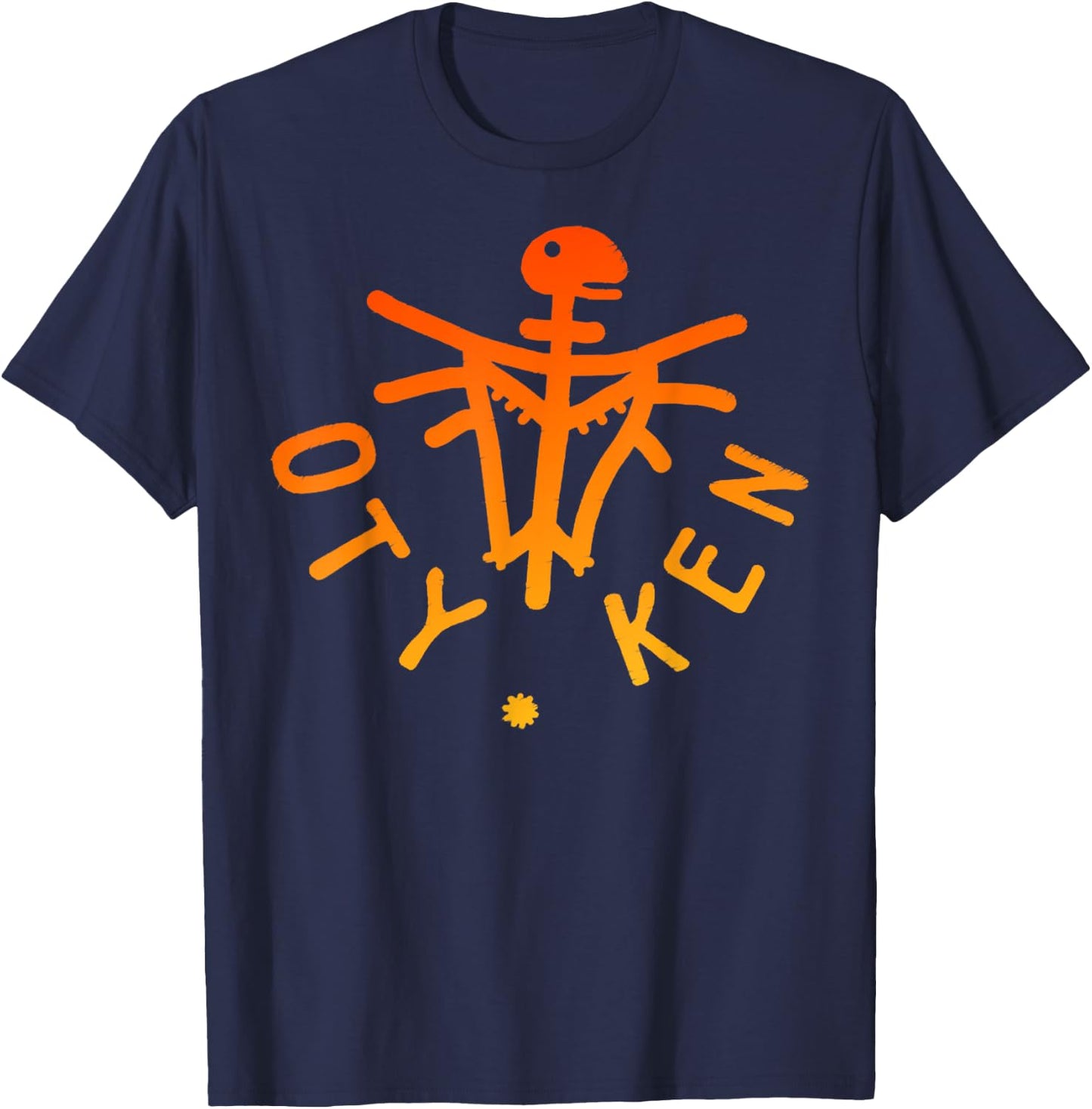 Otyken Logo Ethnic Group Orange Logo Otyken T-Shirt - T-Shirt | Navy