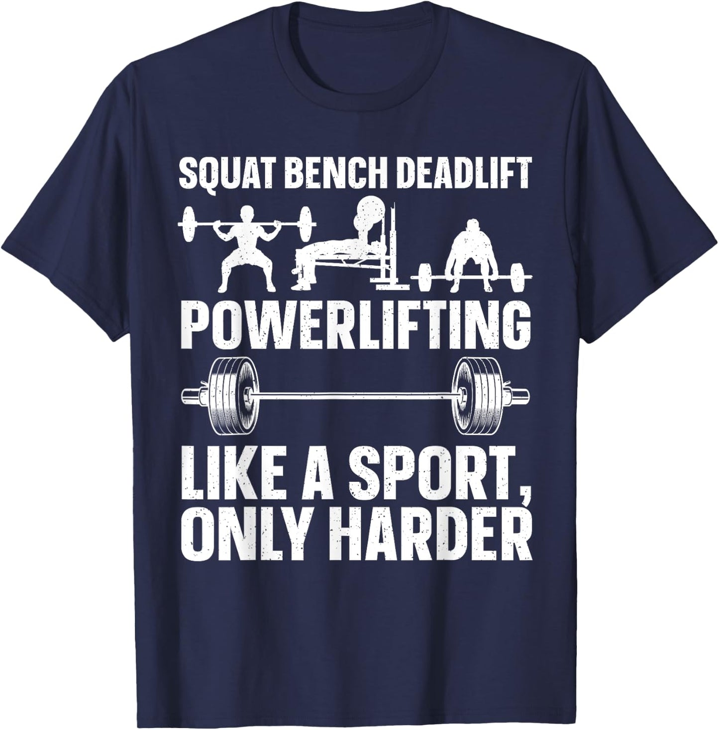 Powerlifting Design Women Weightlifter Power Lifting T-Shirt - T-Shirt | Navy